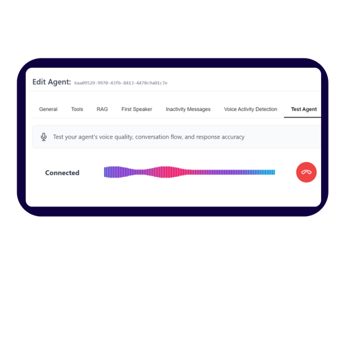 Test your agent to ensure you have the right configuration for the job. 2000 px