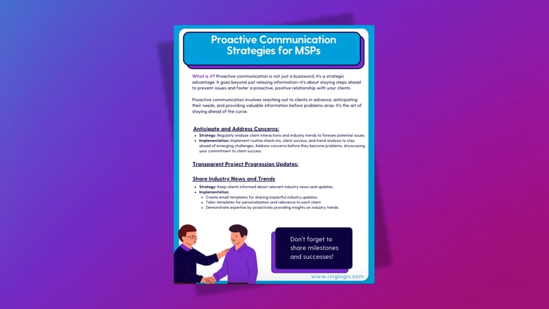 Proactive Communication Strategies for MSPs